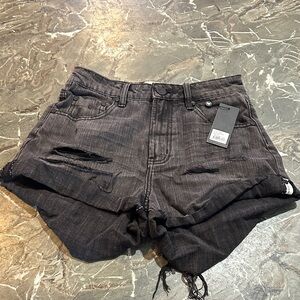 One Teaspoon Charcoal Jean Shorts